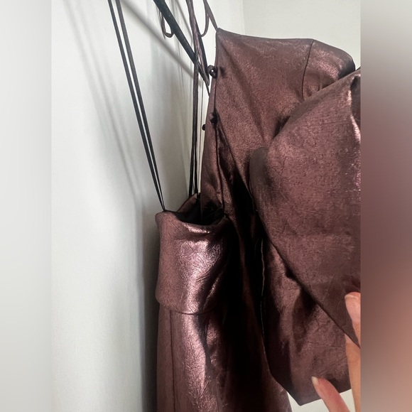 NWOT Zara Voluminous Statement Flower Dress in Pale Pink - Picture 7 of 16